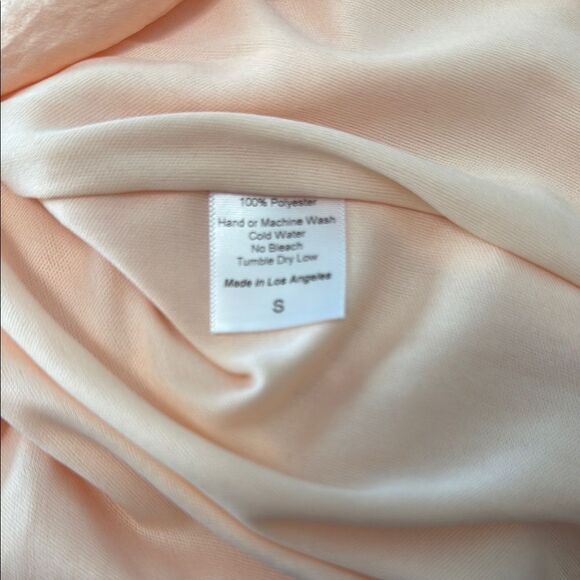 Lucy in the Sky Elegant Peach One-Shoulder Dress - Picture 8 of 8